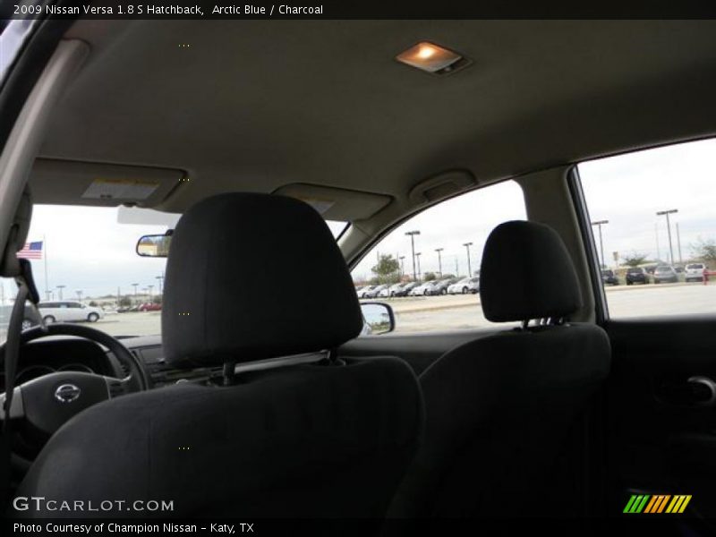 Arctic Blue / Charcoal 2009 Nissan Versa 1.8 S Hatchback