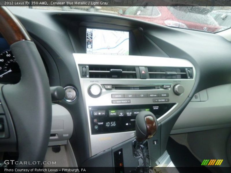 Cerulean Blue Metallic / Light Gray 2012 Lexus RX 350 AWD