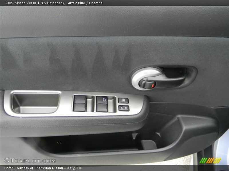 Arctic Blue / Charcoal 2009 Nissan Versa 1.8 S Hatchback