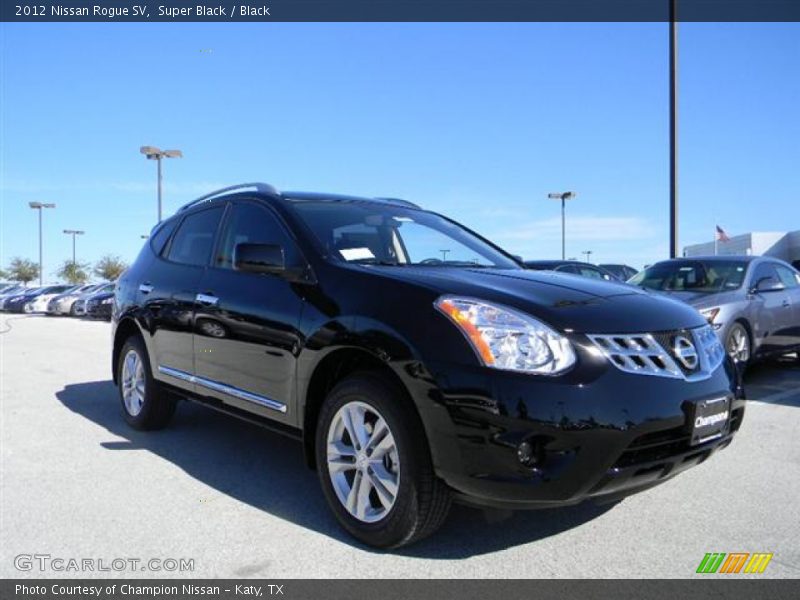 Super Black / Black 2012 Nissan Rogue SV