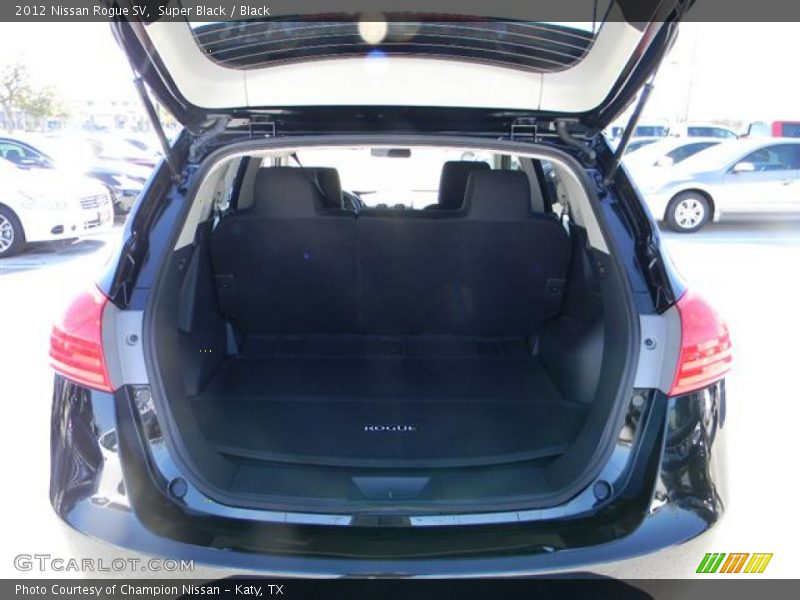 Super Black / Black 2012 Nissan Rogue SV