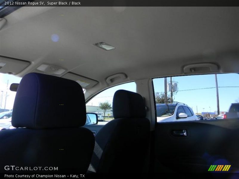 Super Black / Black 2012 Nissan Rogue SV