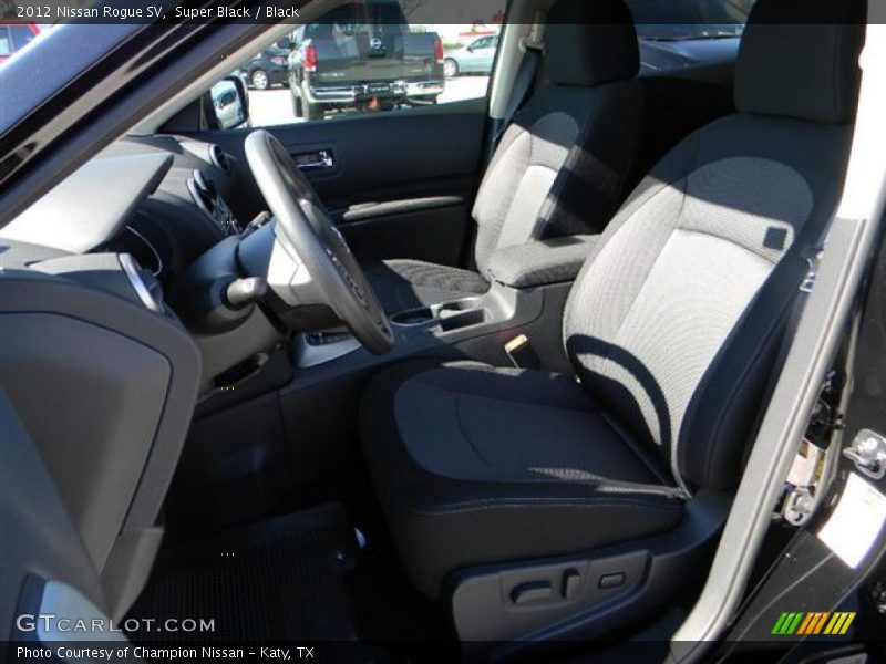 Super Black / Black 2012 Nissan Rogue SV