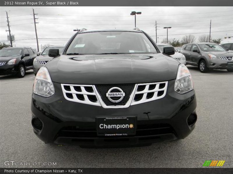 Super Black / Black 2012 Nissan Rogue SV