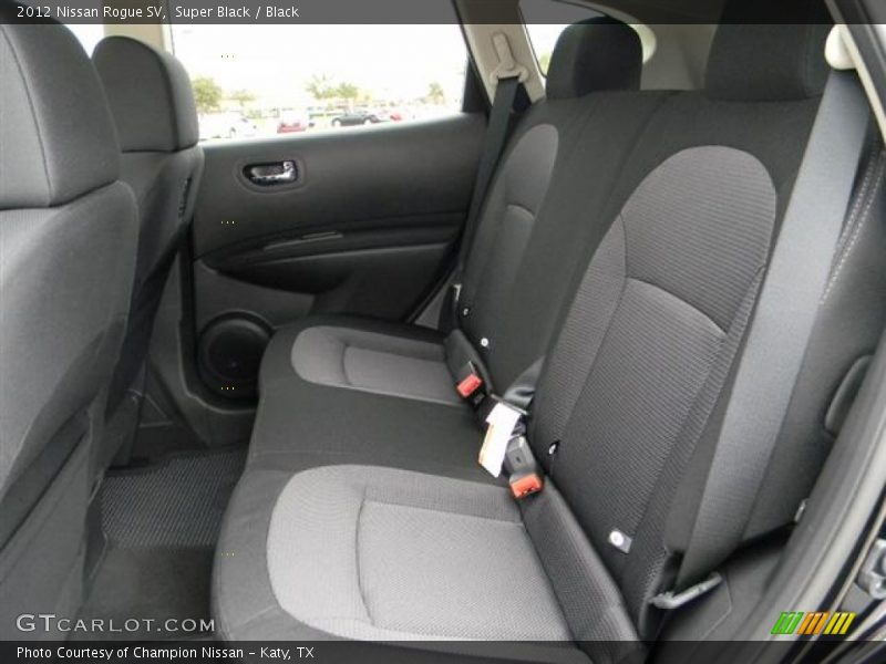  2012 Rogue SV Black Interior