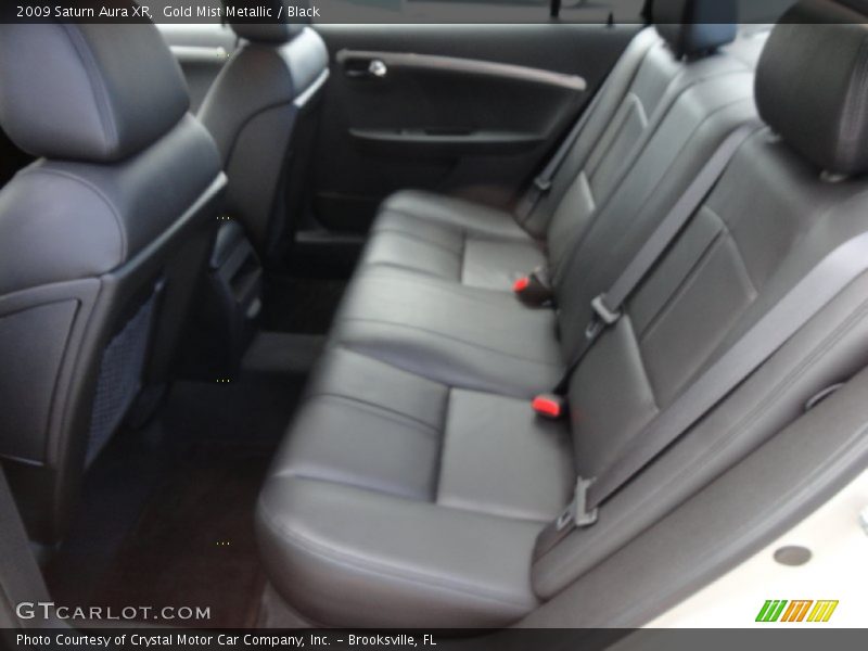 Gold Mist Metallic / Black 2009 Saturn Aura XR