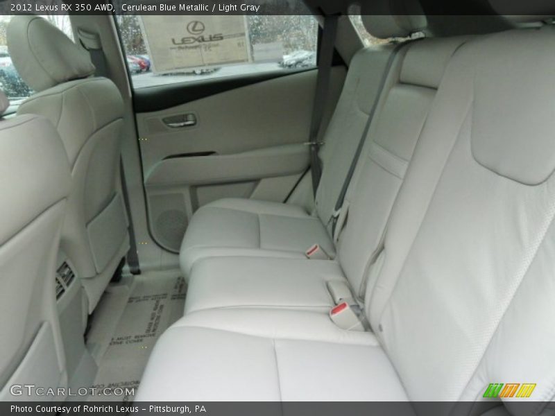 Cerulean Blue Metallic / Light Gray 2012 Lexus RX 350 AWD