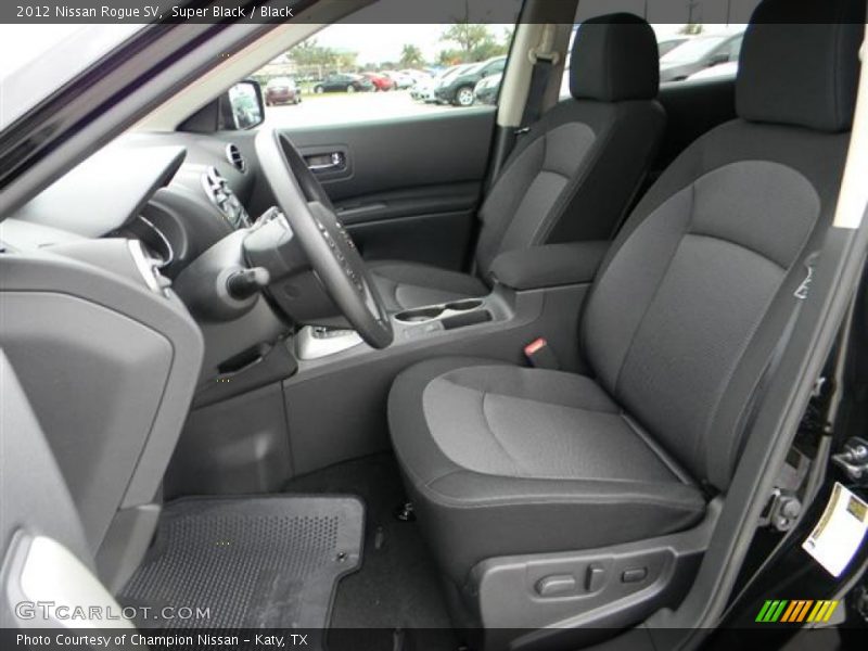  2012 Rogue SV Black Interior