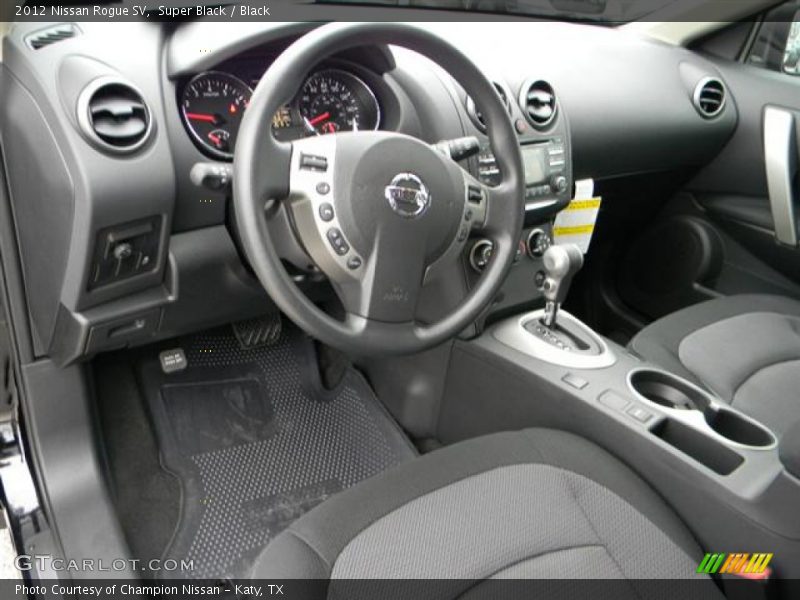 2012 Rogue SV Black Interior