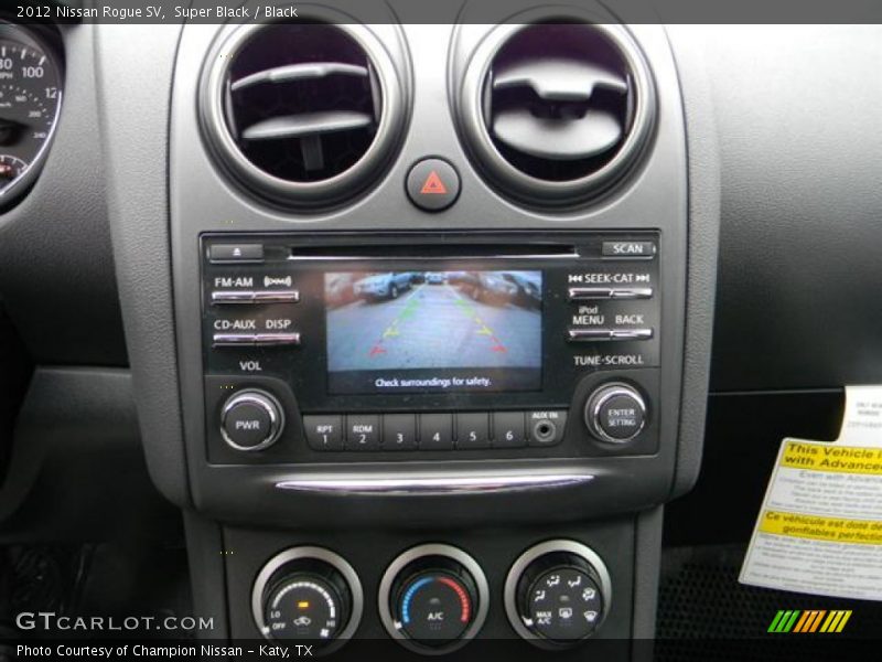 Controls of 2012 Rogue SV