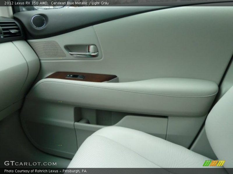 Cerulean Blue Metallic / Light Gray 2012 Lexus RX 350 AWD
