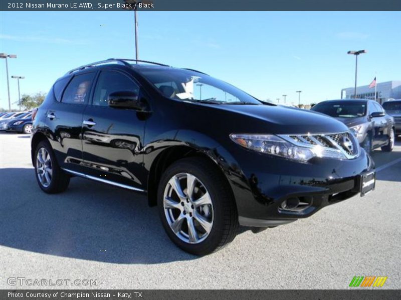 Super Black / Black 2012 Nissan Murano LE AWD