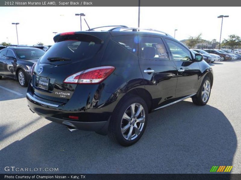 Super Black / Black 2012 Nissan Murano LE AWD