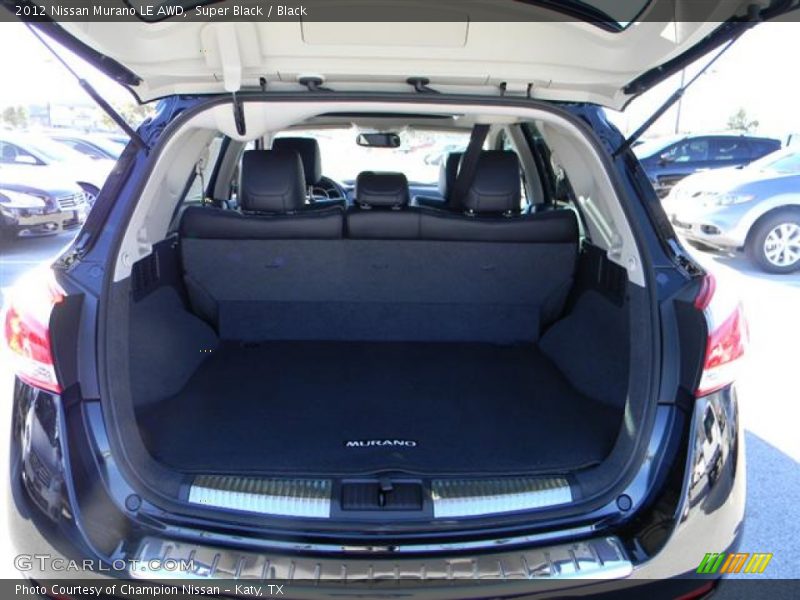 Super Black / Black 2012 Nissan Murano LE AWD