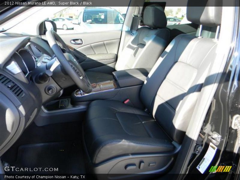 Super Black / Black 2012 Nissan Murano LE AWD