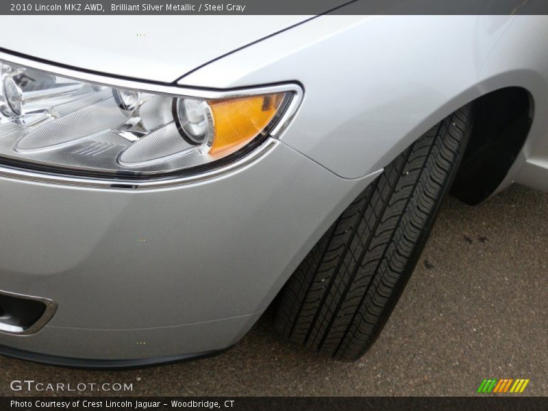 Brilliant Silver Metallic / Steel Gray 2010 Lincoln MKZ AWD