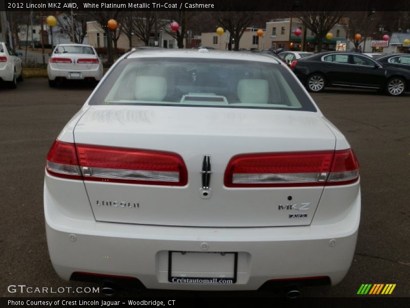 White Platinum Metallic Tri-Coat / Cashmere 2012 Lincoln MKZ AWD
