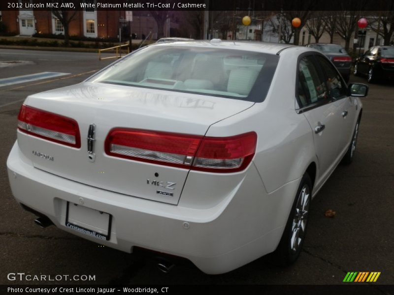 White Platinum Metallic Tri-Coat / Cashmere 2012 Lincoln MKZ AWD