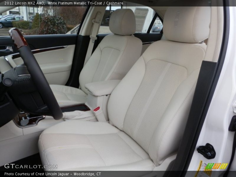 White Platinum Metallic Tri-Coat / Cashmere 2012 Lincoln MKZ AWD
