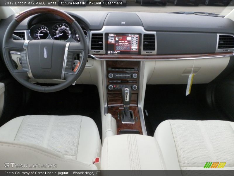 White Platinum Metallic Tri-Coat / Cashmere 2012 Lincoln MKZ AWD