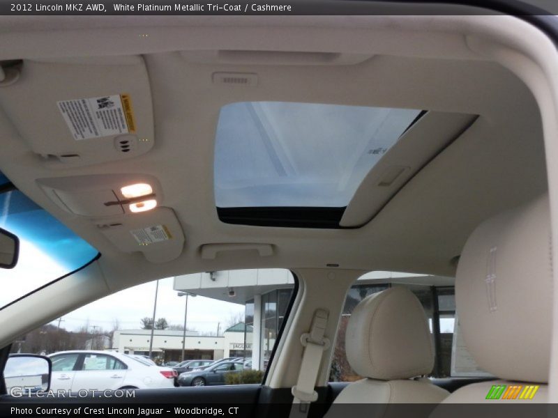 White Platinum Metallic Tri-Coat / Cashmere 2012 Lincoln MKZ AWD