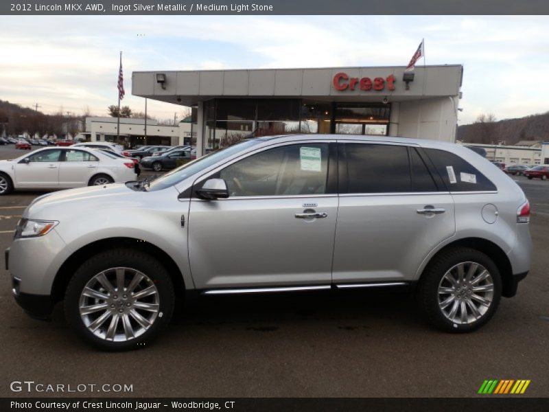 Ingot Silver Metallic / Medium Light Stone 2012 Lincoln MKX AWD