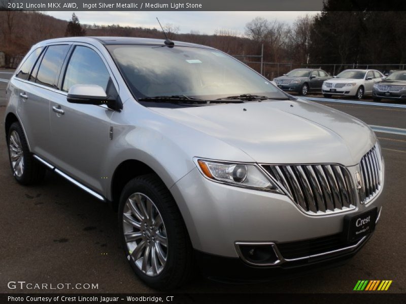 Ingot Silver Metallic / Medium Light Stone 2012 Lincoln MKX AWD