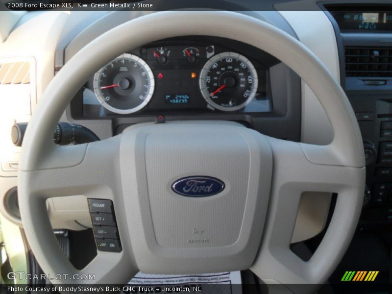 Kiwi Green Metallic / Stone 2008 Ford Escape XLS