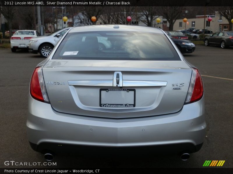 Silver Diamond Premium Metallic / Charcoal Black 2012 Lincoln MKS AWD