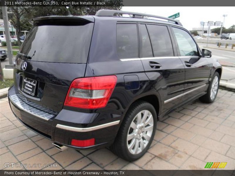 Capri Blue Metallic / Black 2011 Mercedes-Benz GLK 350