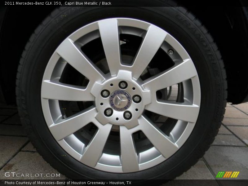 Capri Blue Metallic / Black 2011 Mercedes-Benz GLK 350