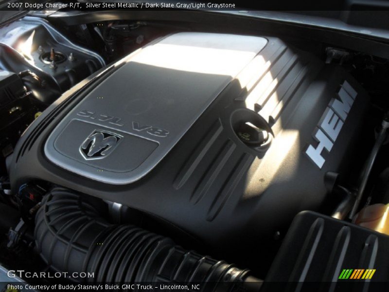 Silver Steel Metallic / Dark Slate Gray/Light Graystone 2007 Dodge Charger R/T