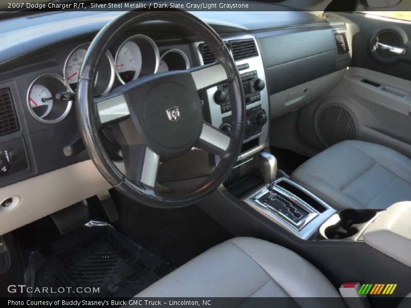 Silver Steel Metallic / Dark Slate Gray/Light Graystone 2007 Dodge Charger R/T