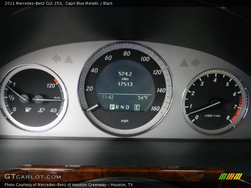 Capri Blue Metallic / Black 2011 Mercedes-Benz GLK 350