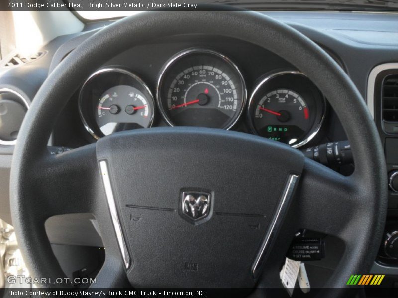 Bright Silver Metallic / Dark Slate Gray 2011 Dodge Caliber Heat