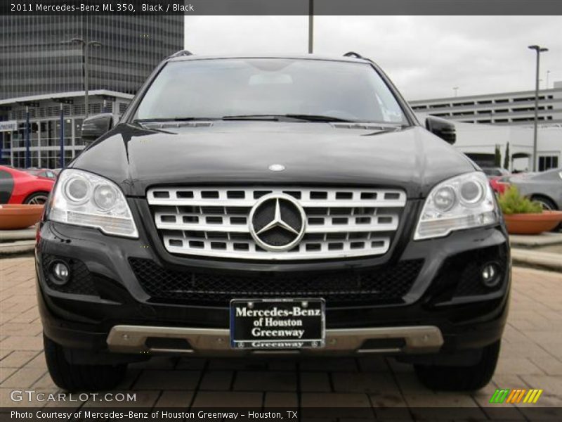 Black / Black 2011 Mercedes-Benz ML 350