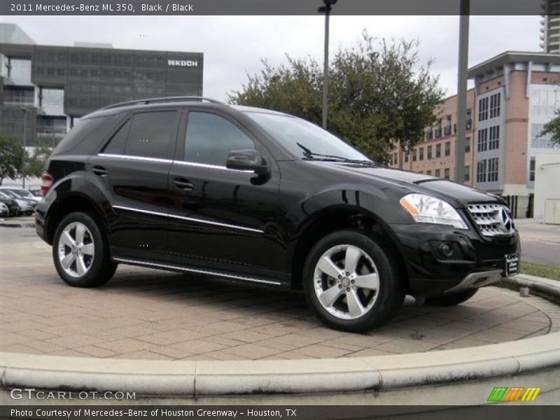 Black / Black 2011 Mercedes-Benz ML 350