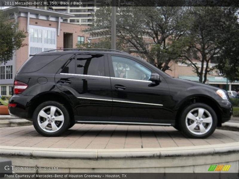 Black / Black 2011 Mercedes-Benz ML 350