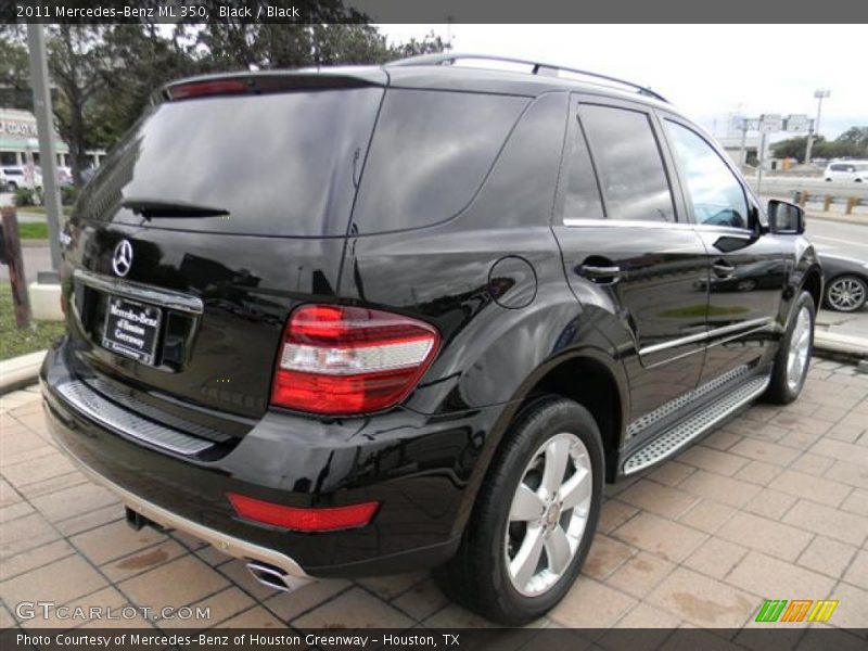 Black / Black 2011 Mercedes-Benz ML 350