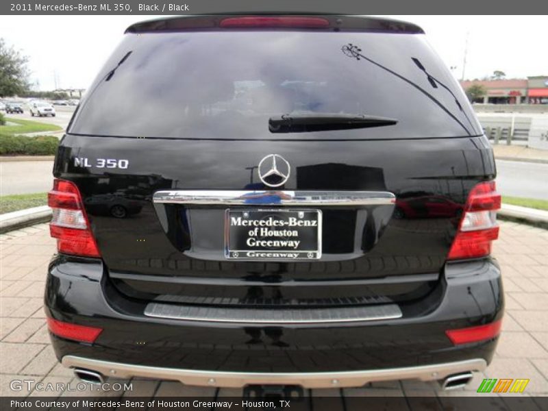 Black / Black 2011 Mercedes-Benz ML 350