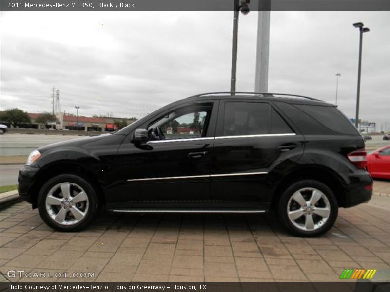 Black / Black 2011 Mercedes-Benz ML 350