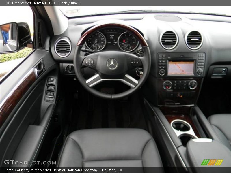 Black / Black 2011 Mercedes-Benz ML 350