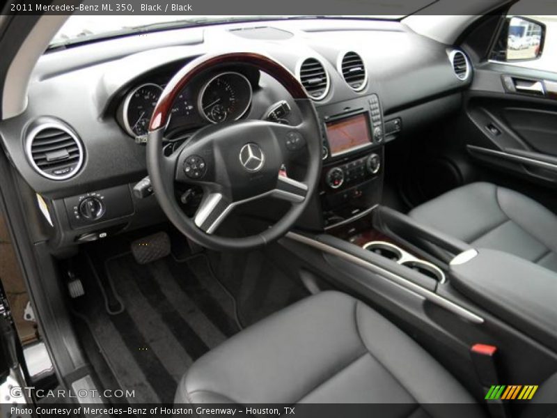 Black / Black 2011 Mercedes-Benz ML 350