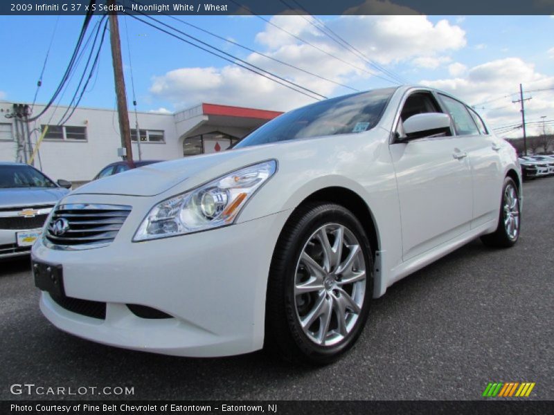 Moonlight White / Wheat 2009 Infiniti G 37 x S Sedan