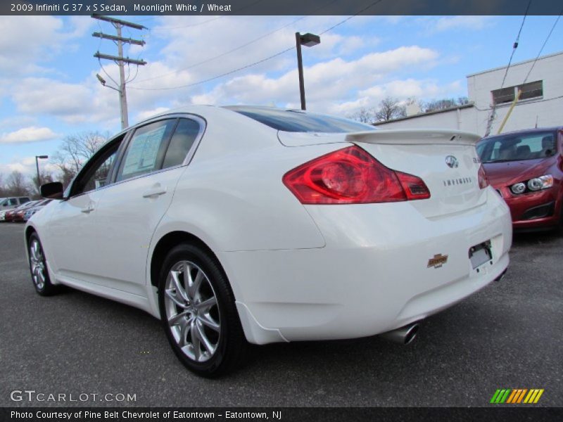 Moonlight White / Wheat 2009 Infiniti G 37 x S Sedan
