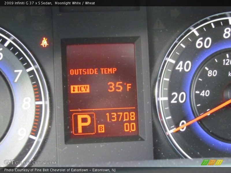 Moonlight White / Wheat 2009 Infiniti G 37 x S Sedan