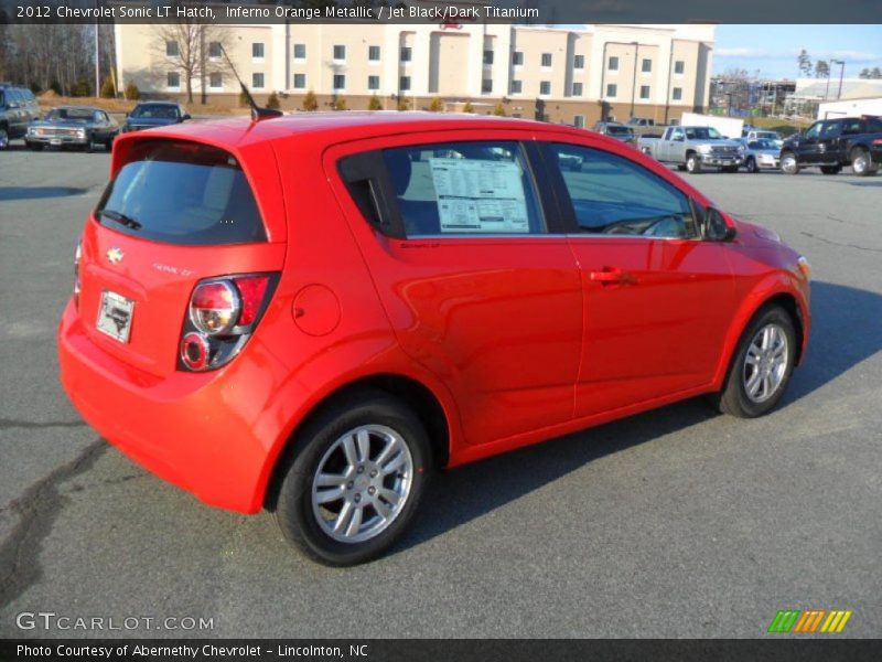 Inferno Orange Metallic / Jet Black/Dark Titanium 2012 Chevrolet Sonic LT Hatch