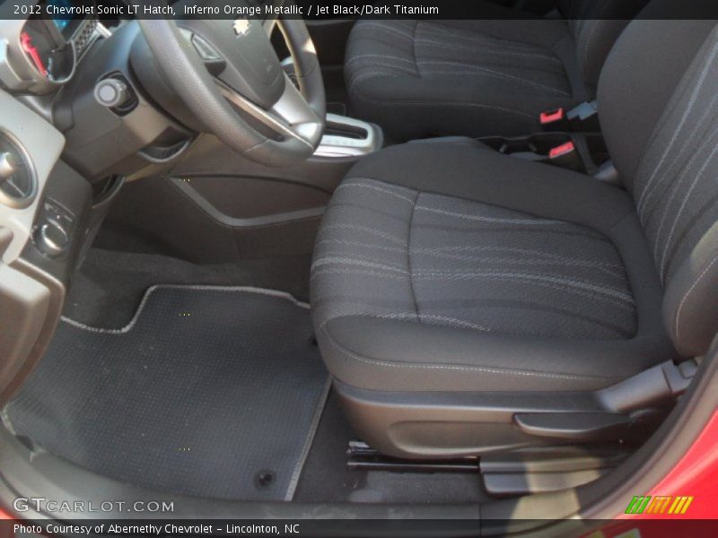 Inferno Orange Metallic / Jet Black/Dark Titanium 2012 Chevrolet Sonic LT Hatch