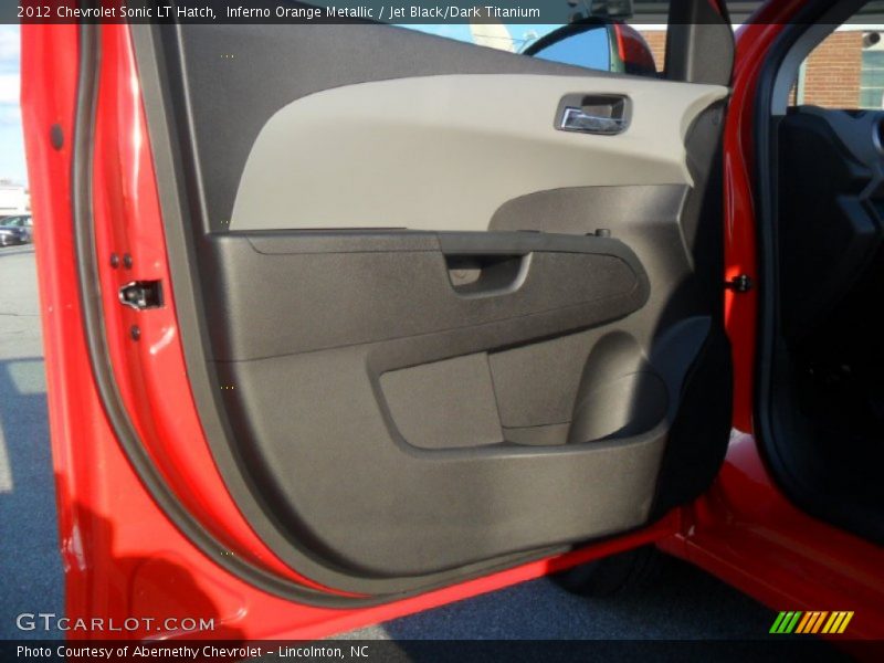 Inferno Orange Metallic / Jet Black/Dark Titanium 2012 Chevrolet Sonic LT Hatch