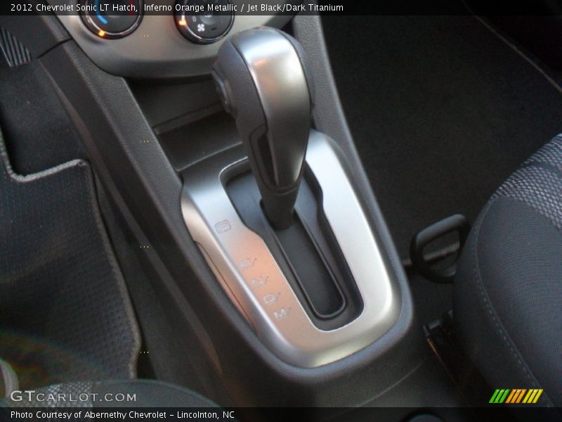 Inferno Orange Metallic / Jet Black/Dark Titanium 2012 Chevrolet Sonic LT Hatch